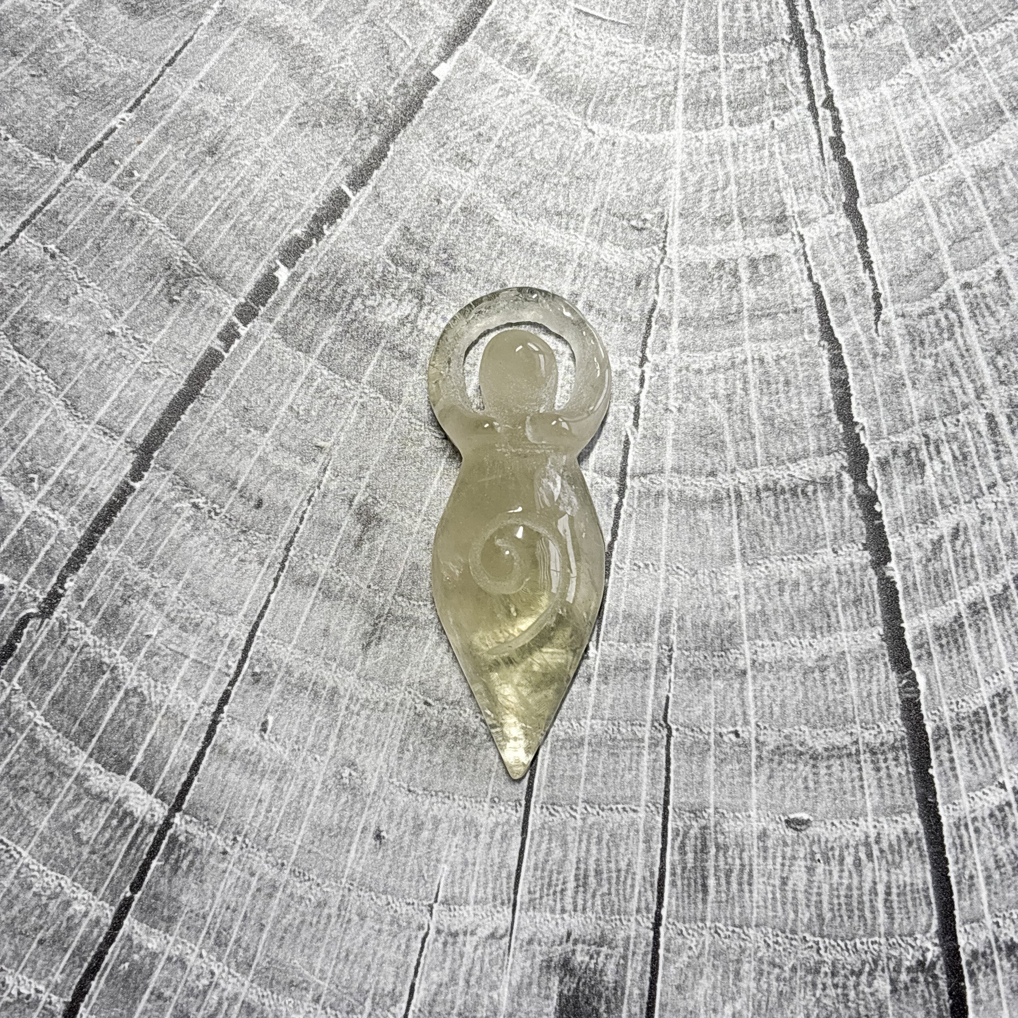 Citrine Goddess Pendant