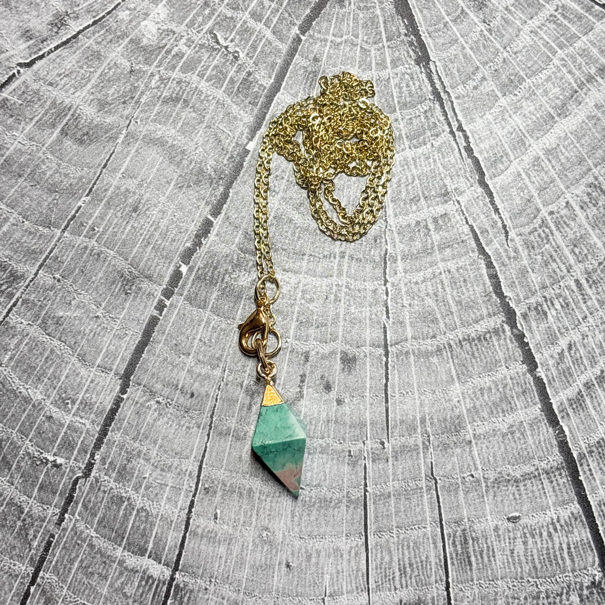 24” Turquoise Pendant Necklace