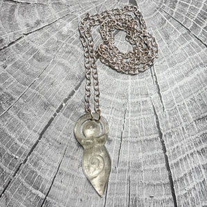 24” Citrine Goddess Pendant