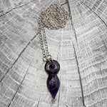 Load image into Gallery viewer, 25” Amethyst Goddess Pendant
