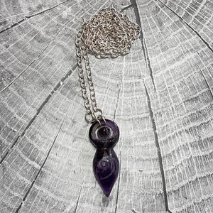 25” Amethyst Goddess Pendant